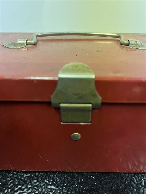 vintage merriam metal storage box|Vintage Merriam Solid Metal Storage Box with Clasp  .